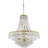 Versailles 13 Light Chandelier Gold Finish, E14
